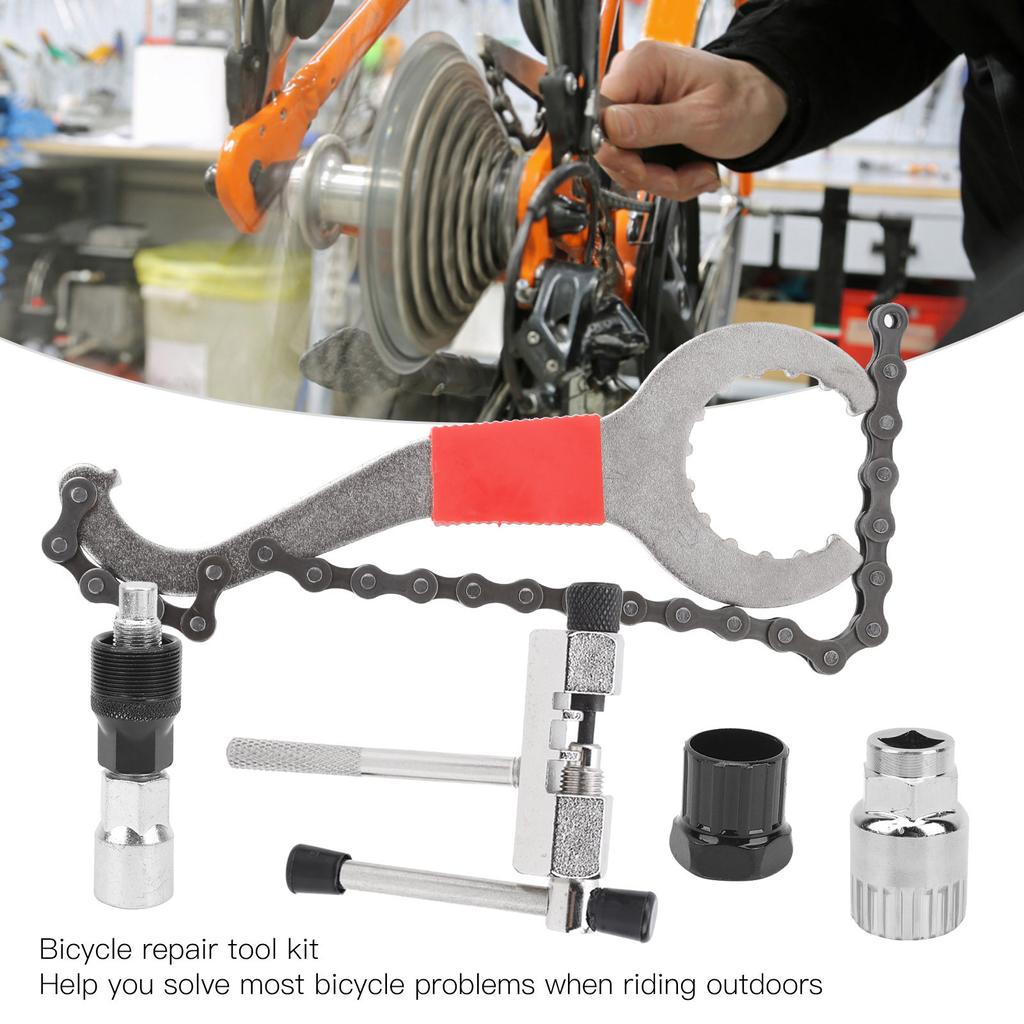 Bicycle Crank Repair Tool Kits Crank Puller Bottom Bracket Remover Chain Cutter Wrench