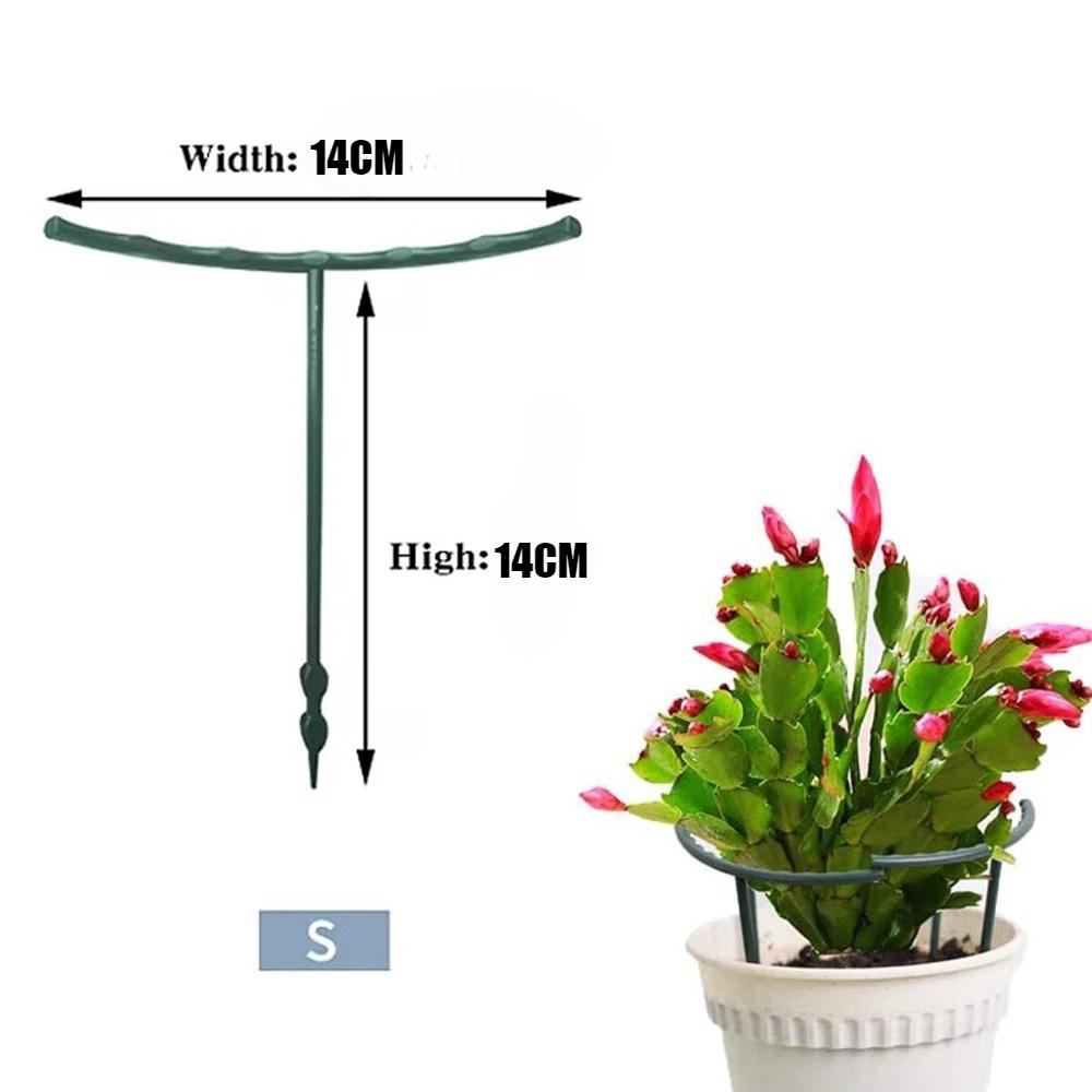 2/4PCS Plastic Plant Support Pile Frame Greenhouse Arrangement Semicircle Fixed Rod Indoor Flower Plant Vine Climbing Bracket