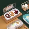 CHAHUA Plastic 3-Compartment Seasoning Box with Spoon