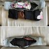 Travel Neck Pillow Stuffable with Clothes Pillow Case with Zipper Fillable Storage Bag Neck Pillow with Adjustable Strap for Airplane