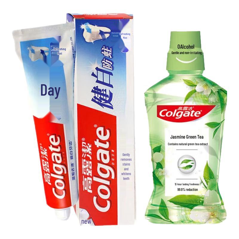 

Colgate Whitening Anti-cavity Toothpaste 140g with Mouthwash 250ml
