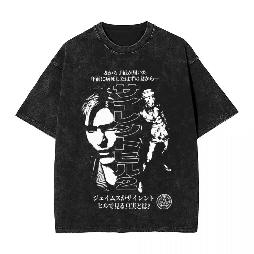 

Resident Evil 4 Leon & Ashley Protective Scene Vintage Washed Game T-Shirt, Unisex Survival Horror Game Fan Streetwear Tee, 100% Cotton Casual XXXL помаранчевий
