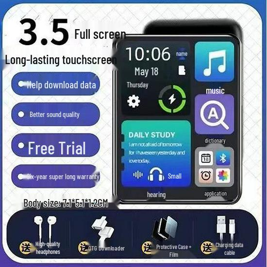 Studenten Touchscreen MP5 Player: Romane lesen & Musik über Bluetooth hören