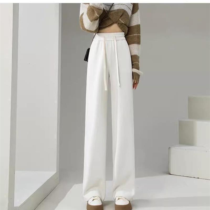 

Valley Butterfly Women s Petite Velvet Wide-Leg Pants - Autumn/Winter Casual Slimming Style XL 111-120 lbs