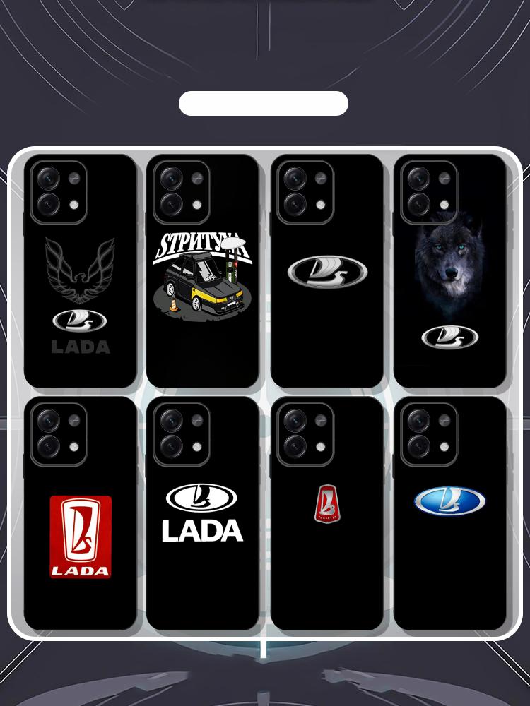Cool Car L-la-Da Fashion Logo Design Phone Case For Redmi Note 14 13 12 11 Pro Plus S 5G 14C A3 Soft Black Phone Cover