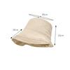 Sombrero de Pescador de Algodón y Lino para Mujer, Verano, Exterior, Protección Solar, Transpirable, Sombrilla, Sombrero de Pescador, Sombrero de Sol