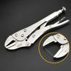 Industrial Grade C-Type Auto-Locking Pliers - Round Straight Pointed Jaw Quick-Sealing Fixing Pliers