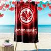 Individuelles Eintracht Frankfurt Aufdruck Strandtuch, Großes Weiches Schnelltrocknendes Handtuch für Strand Camping Schwimmen