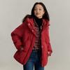 INMAN Vintage Embroidered Hooded Corduroy Down Jacket
