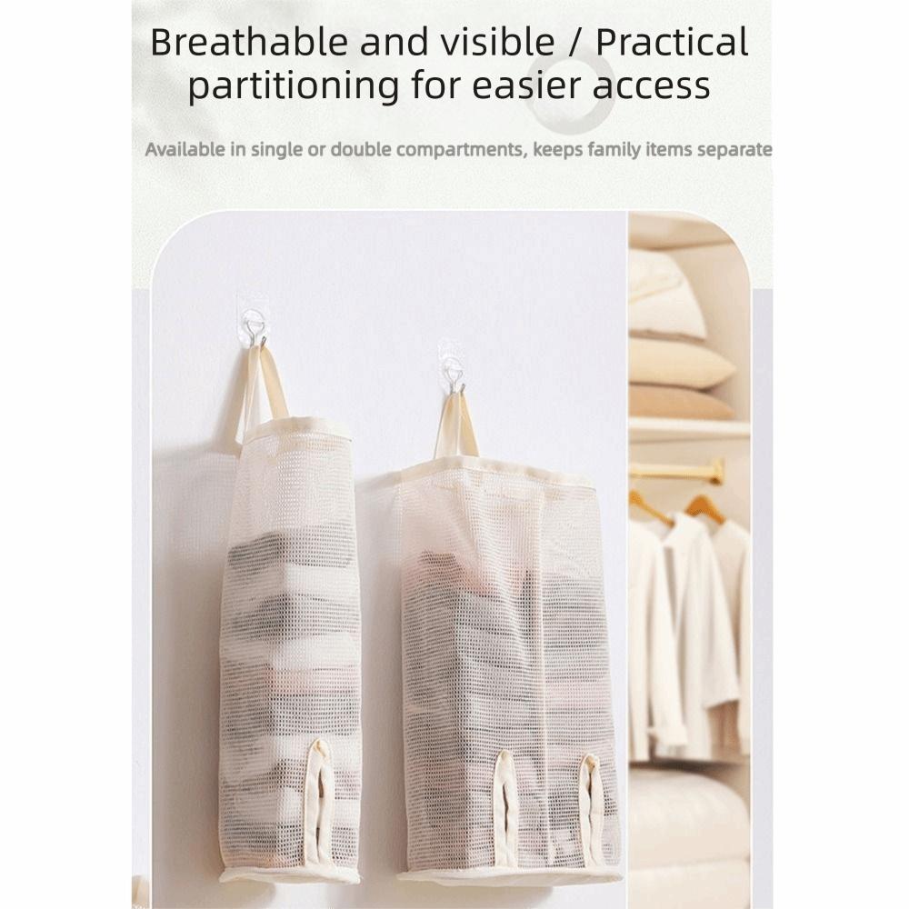 Space Saving Sock Storage Bag Large Capacity Grocery Bag Holder  Closet Organizer