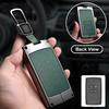 Zinc Alloy Leather Car Key Cover Fits Renault Sandero Koleos Captur Kadjar Megane Clio 5 Austral Logan Arkana Koleos Key Shell