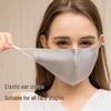 Damen Echte Seide 3D Sonnenschutz Gesichtsmaske - Atmungsaktiv, Waschbar, Verstellbare Ohrschlaufen
