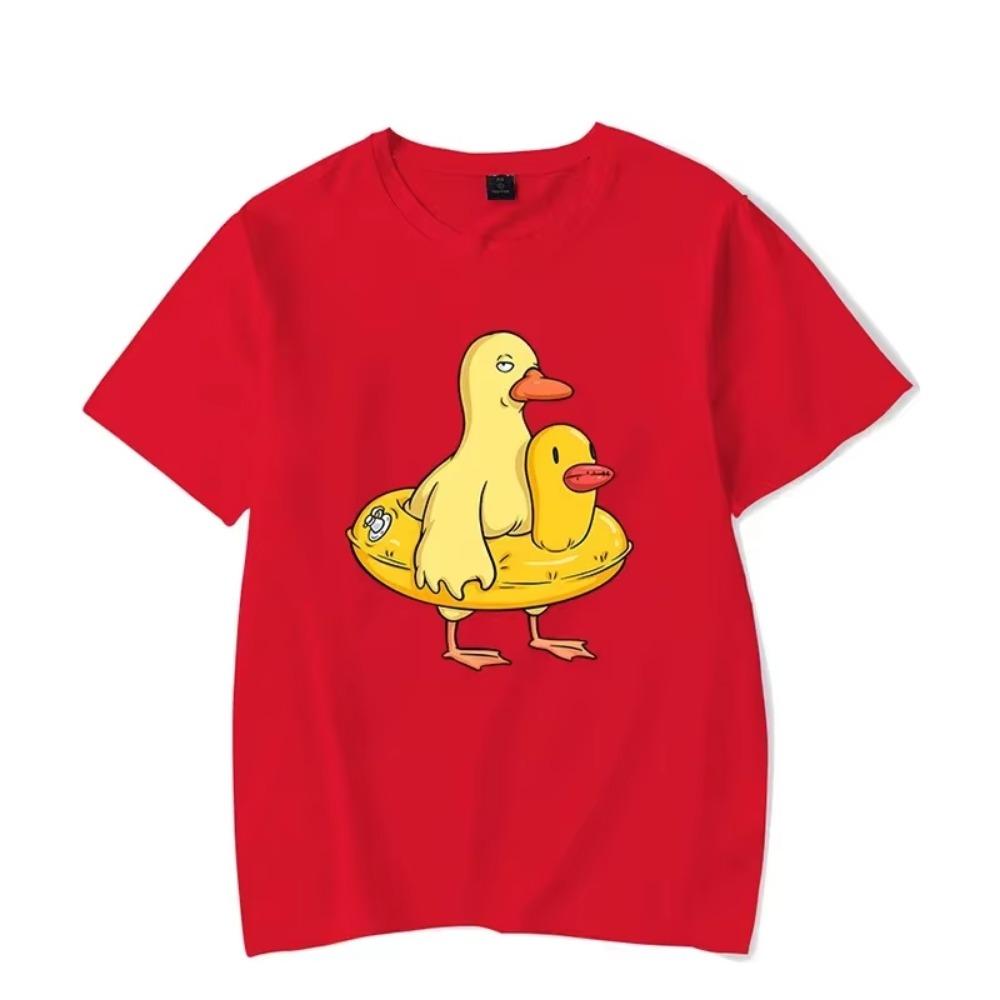 Short Sleeve Men's T-shirt Double Duck Classic T Shirt Tops Graphic Tshirt Harajuku Streetwear Fashion Trend Men's Brand Shirts