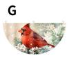 Creative 1Pcs Christmas Outdoor Polyester Fan-shaped Flag Christmas Decor For Home Cristmas Drop Ornament Xmas Gift New Year