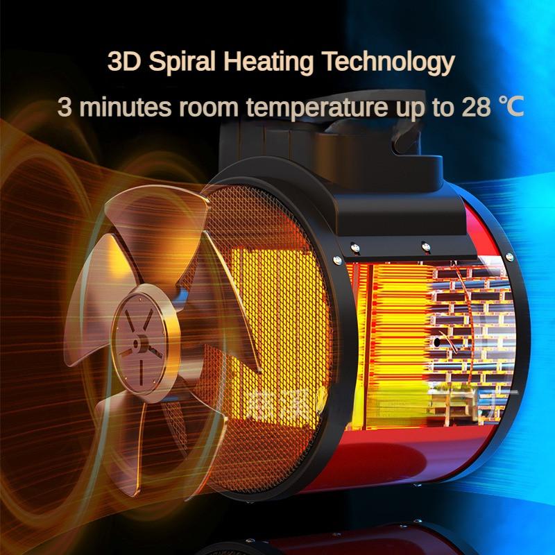 Portable Constant Temperature Desktop Heating Machine High Power Electric Warm Air Machine  Household Electric Heater