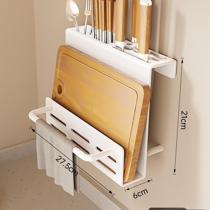 Wall-Mounted Punch-Free Kitchen Spice Rack & Shelf Organizer