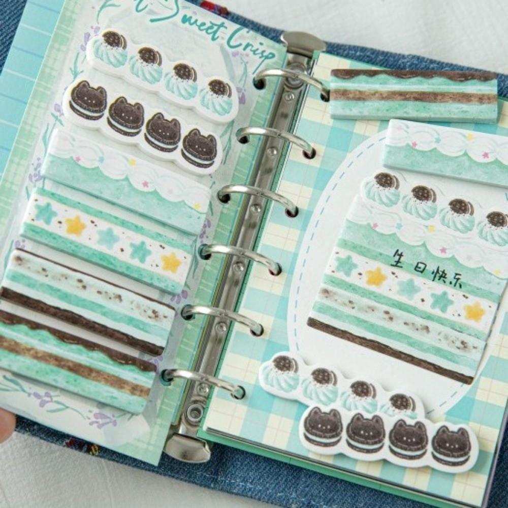 180pcs Kawaii Cake Shop Series Tag Label Sticker Self Adhesive Cake Appearance Message Sticker Stationery Sticker