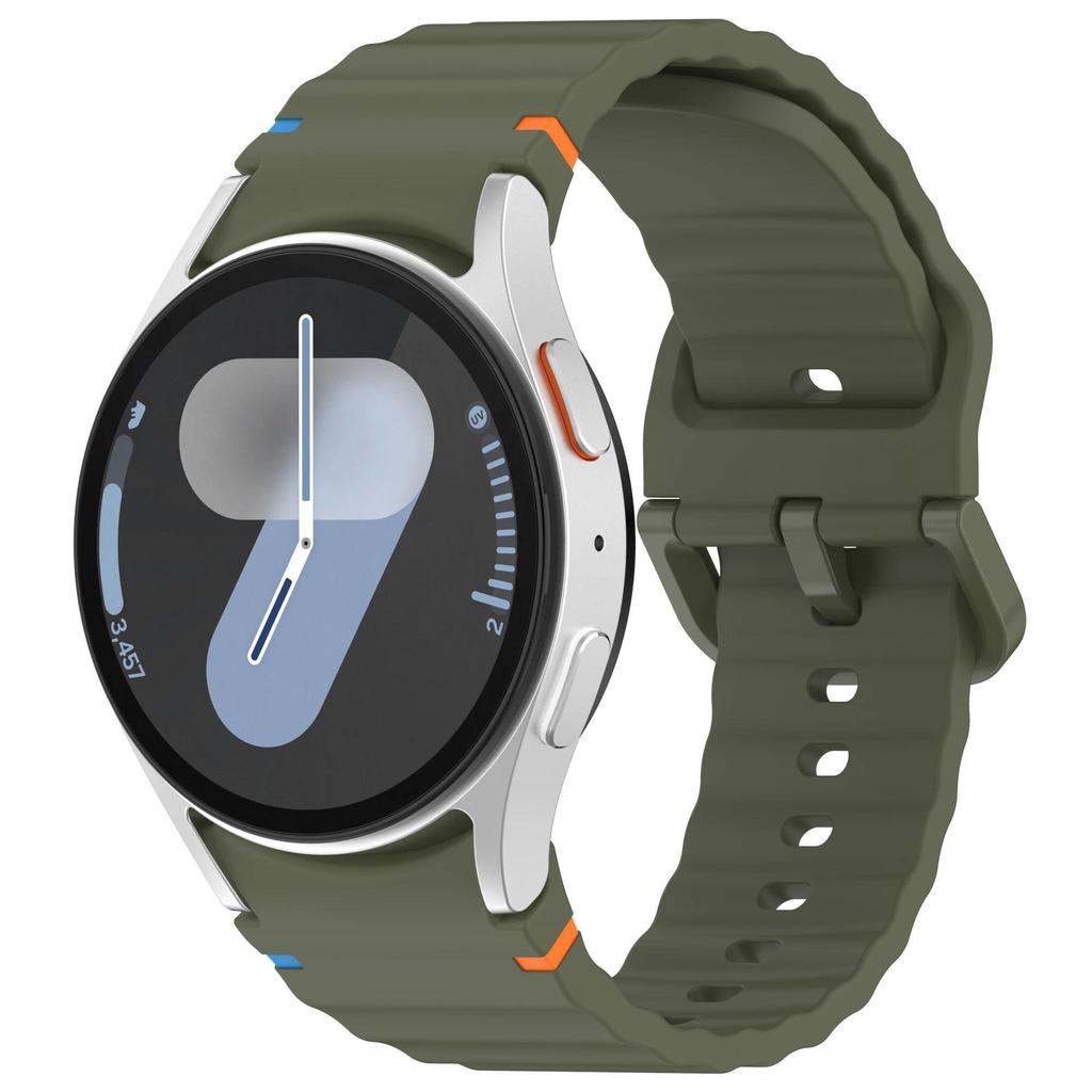 Silikonowy Pasek Do Samsung Galaxy Watch 7/6/5/4 44mm 40mm 5 Pro Oficjalna Falista Bransoleta Galaxy Watch FE/6 Classic 47mm 43mm Pasek