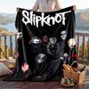 Warm Flannel Blanket Slipknot Pattern, Lightweight Comfortable Throw Blanket for Bed Sofa Use