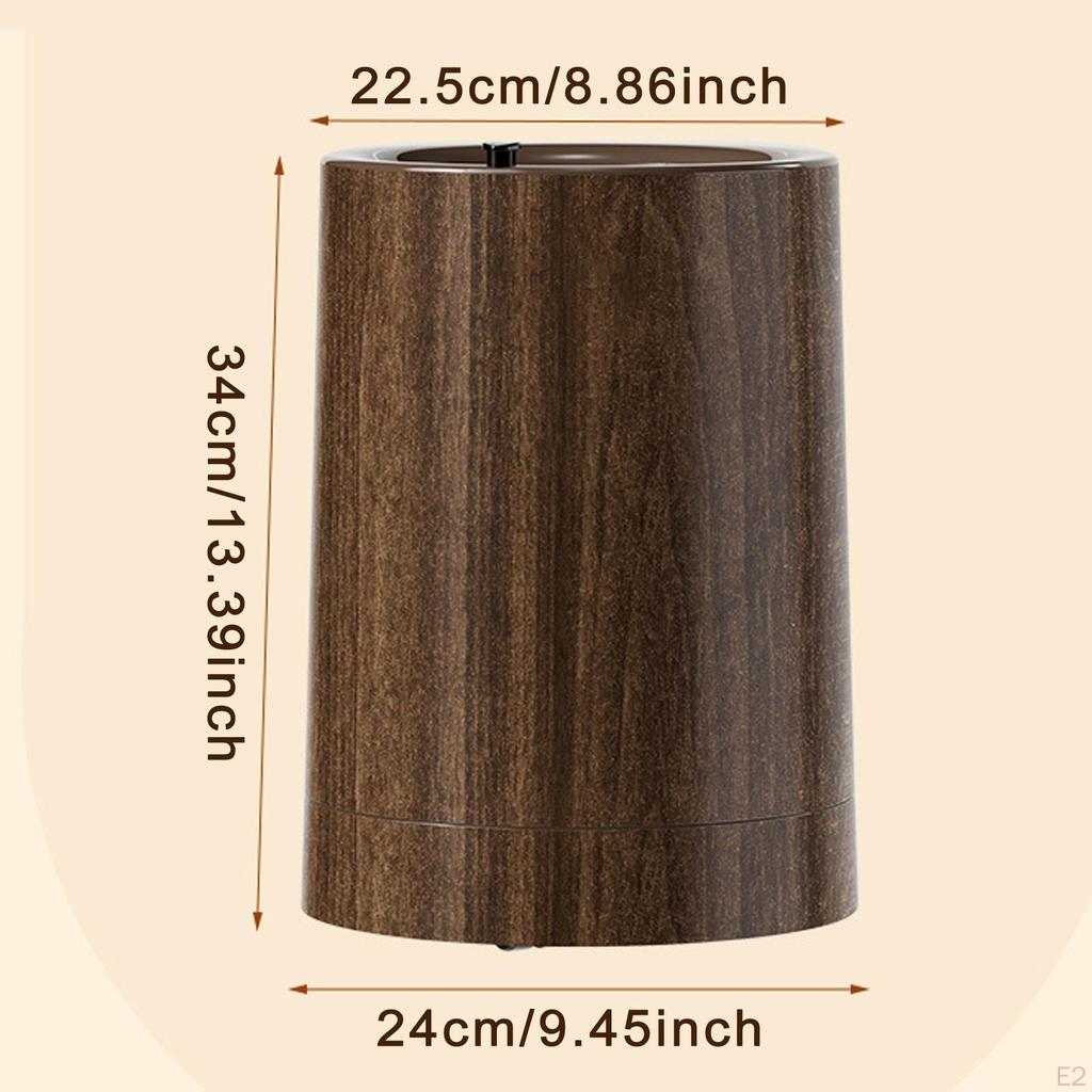 Trash Can Garbage Modern 12L Lightweight Nordic Container Waste Basket for Bedroom Living