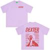 New Style Tee Washed Vintage TV Play Dexter Morgan T-shirts Unisex Women Casual Oversized TShirts Unisex's High Quality Cotton T-shirt
