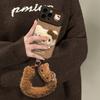 Plush Cat Bracelet Is Suitable for Apple 17promax Mobile Phone Case Iphone15 Cute 16 Autumn and Winter New 14 Women