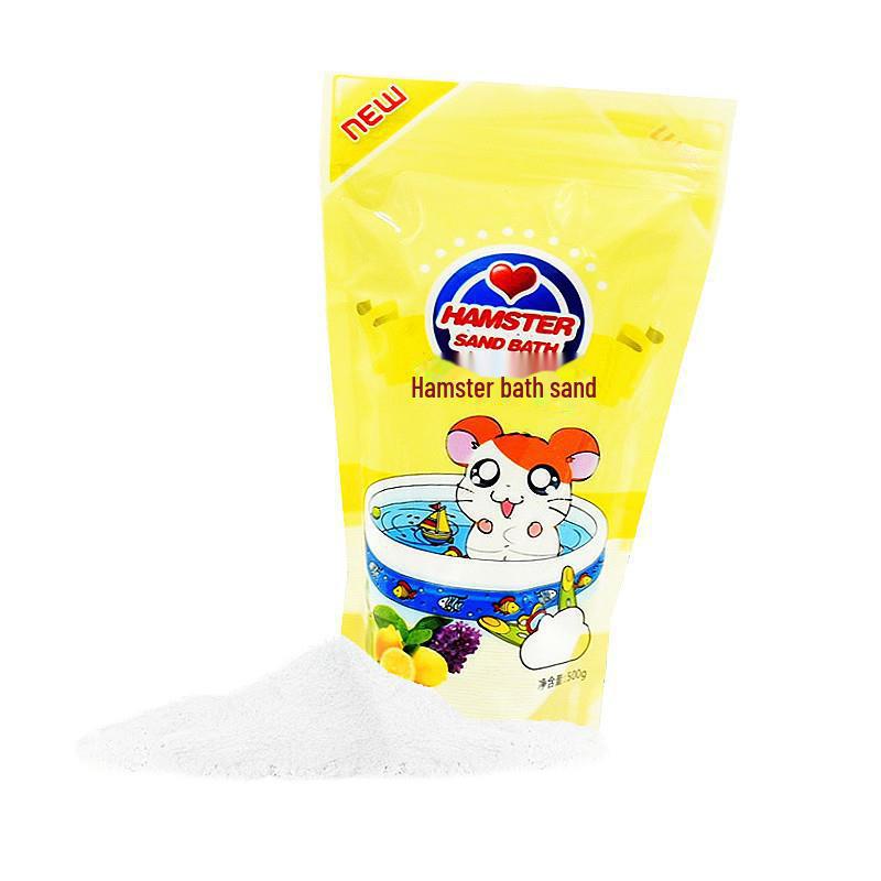Small Pet Bath Sand - 500g for Hamsters, Chinchillas, Rabbits, Guinea Pigs