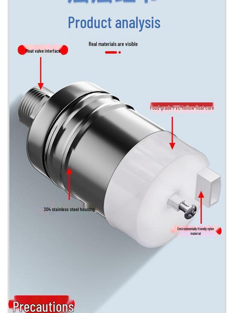 304 Stainless Steel Auto-Stop Water Float Valve for Tank Level Control