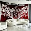 FBC MELGAR Wall Tapestry Aesthetic Wall Hanging Printed Fabric Blanket Decorative Tapestries for Bedroom Living Room Home Decor