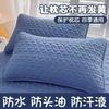 Waterproof Pillowcase 48x74cm With Inner Cotton Layer Anti-Saliva Dust Barrier Modern Minimalist Bedding Cover