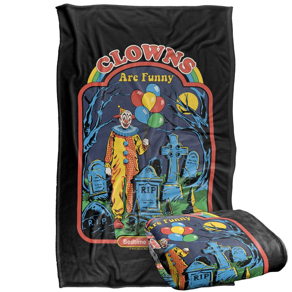 Steven Rhodes Clowns Are Funny Soft Touch Blanket