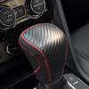 Compatible with Volkswagen 2018–2026 Tiguan Atlas Cross Sport Hand Sewing DIY Stitched Car Leather Gear Shift Knob Cover Anti-Slip Breathable Shift