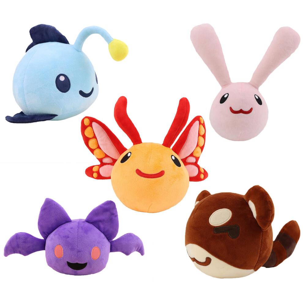 (Cotton) 5Style Slime Rancher Game 2 Figure Angler Batty Ringtail Flutter Cotton Plush Toys Soft Stuffed Plushie Christmas Gifts