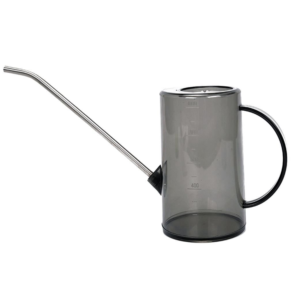 

Plastic Plants Watering Can Long for Succulents Houseplants Outside Gardening - Transparent Black