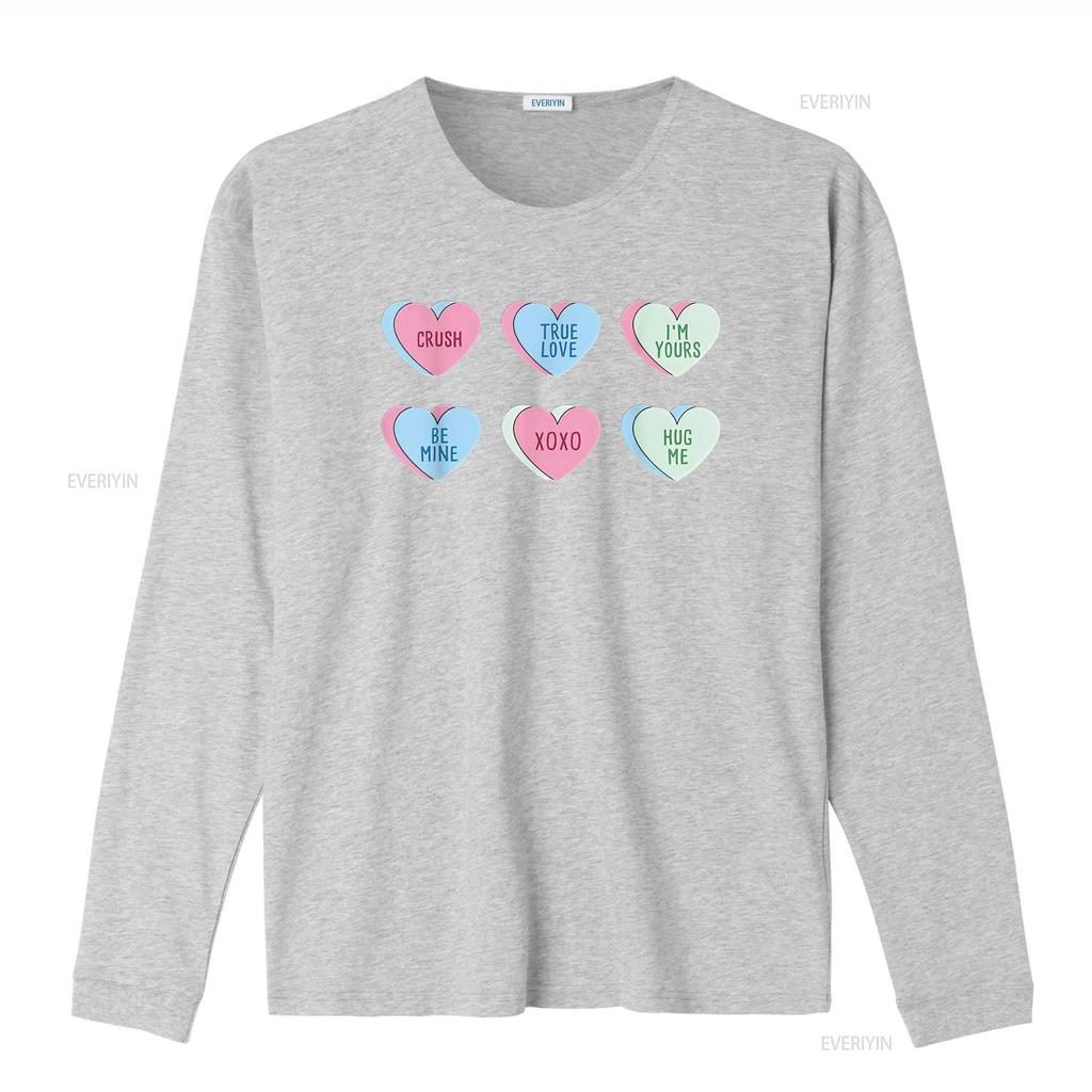 Womens Valentine s Day Hearts Candy T Shirt Black vintage Washed fashion streetwear Soft graphic Casual homme Stylish Slightly