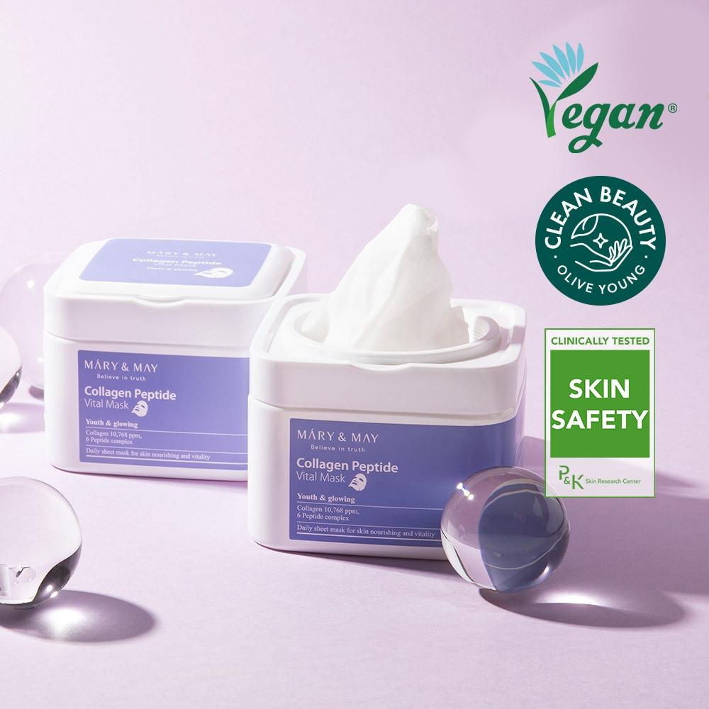 Mary May [skin Elasticity] Mary May Collagen Peptide Vital Extraction Mask Pack 30 Sheets