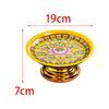 Alloy Temple Tray Easy to Fill Buddhist Decoration Chinese Style 7 Inch
