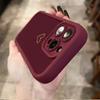 Golden Heart Pattern On Burgundy Background Phone Case For iPhone 17 16 15 Pro Max 14 13 12 11 XS X XR 7 8 Plus 16E 17 Air Cover