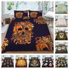 Bedclothes 3D Skull Printed Bedding Cover Suit 2/3 Pcs Luxury Home Bed Set Woman Girl Quilt Covers Pillowcase