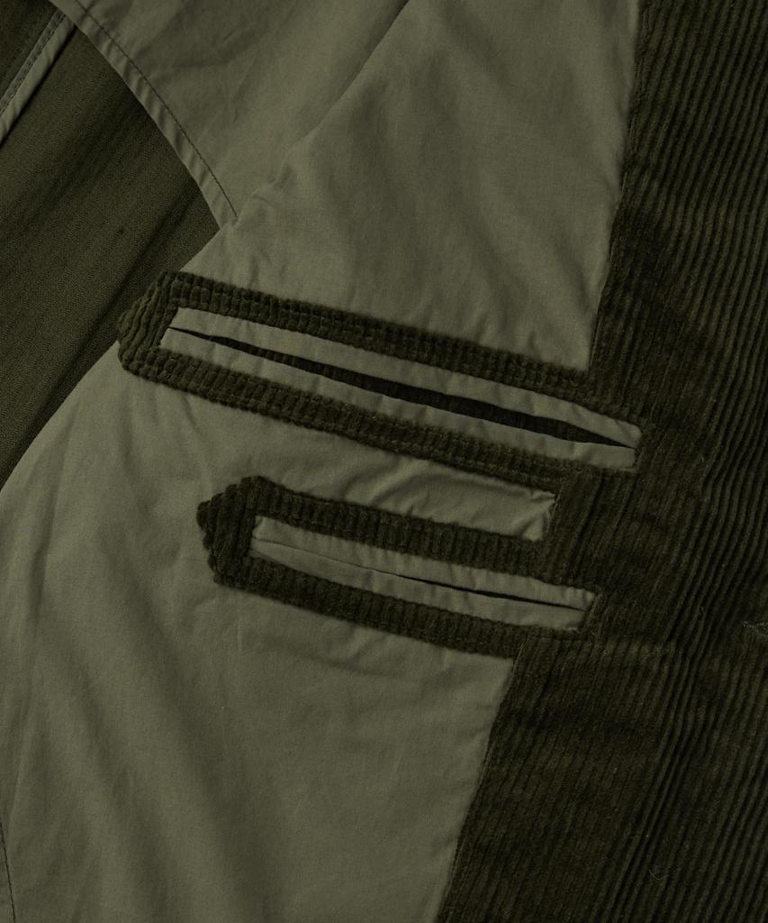HERVORRAGEND Klassische 3-Knopf-Jacke aus hochdichtem Cord_D.Olive