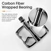 WEST BIKING Carbon Fiber Tube Bicycle Pedals MTB BMX Road Bike Cycling Footrest Lightweight CNC Aluminum Alloy 3 Bearings Pedal