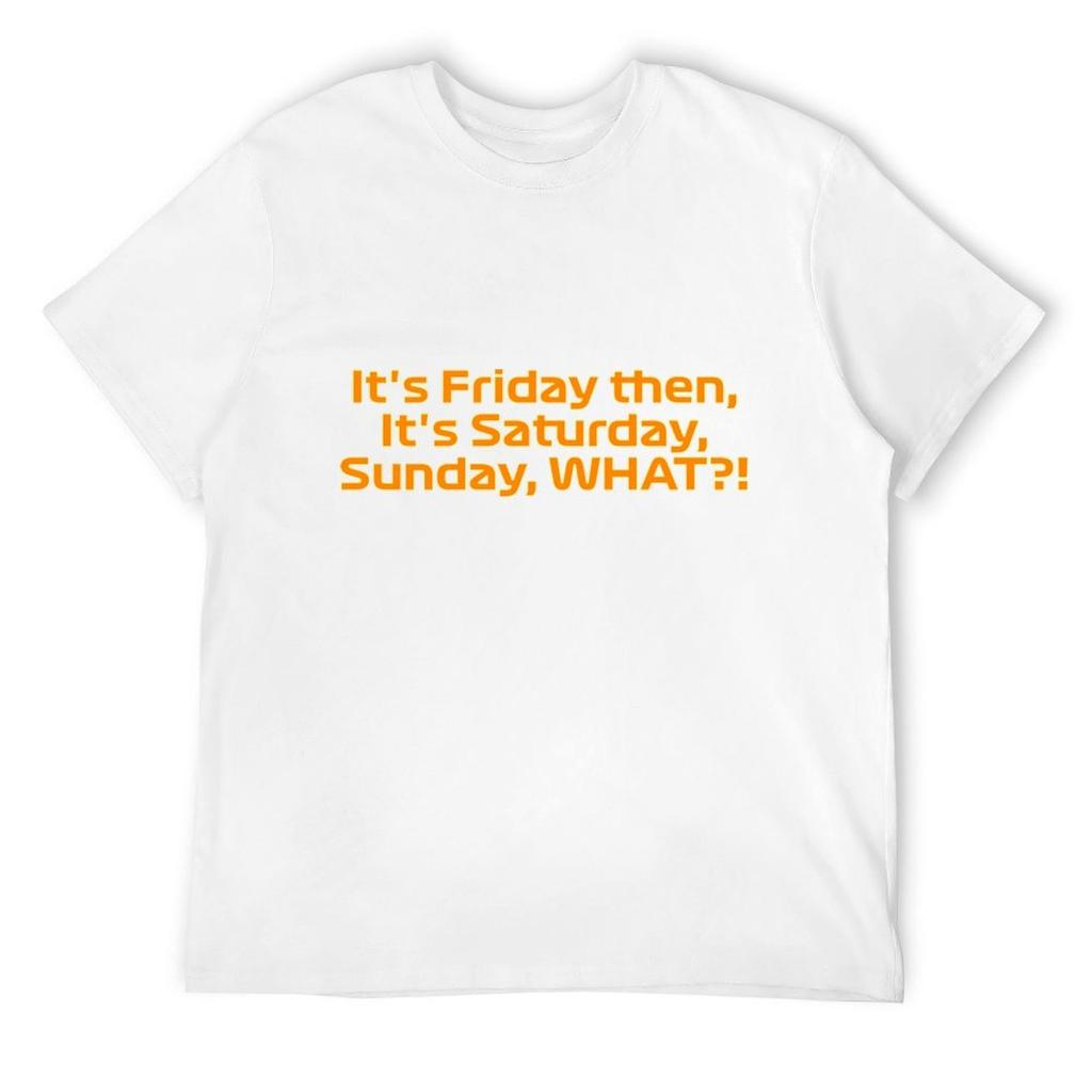Lando Norris T-ShirtF1 Radio - It's Friday Then T-Shirt Funny T-shirt Sweat T Shirts for Men Cotton