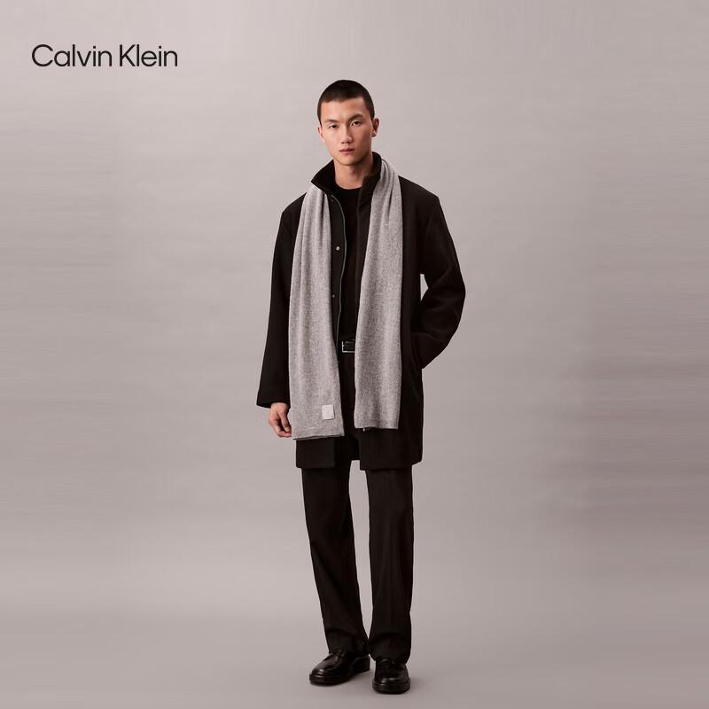 Calvin Klein Jeans Cashmere Blend Monogram Scarf Gift Set