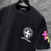 8923 CHROME HEARTS 2026 Summer New High Quality Cotton Round Neck Loose Large Size Men's and Women's T-shirt Couple T-shirt