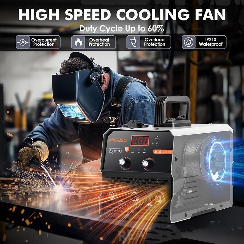 Hot Welding Machine Inverter Arc Mig400/250/500 3 In1 Gasless Welder Portable