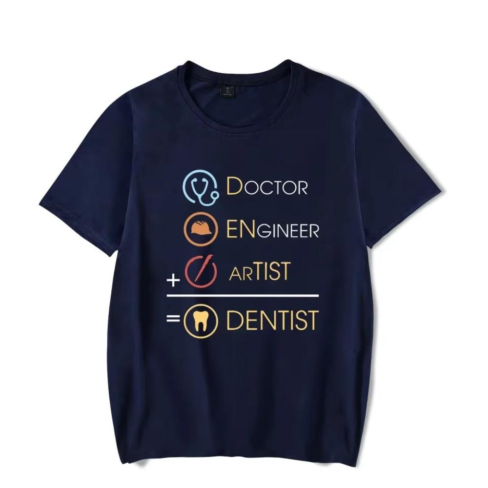2022 T-shirt Doctor Engineer Artist Equal Funny Shirt Anime Short Sleeves T Shirt Fashion Streetwear Camisetas Hombre