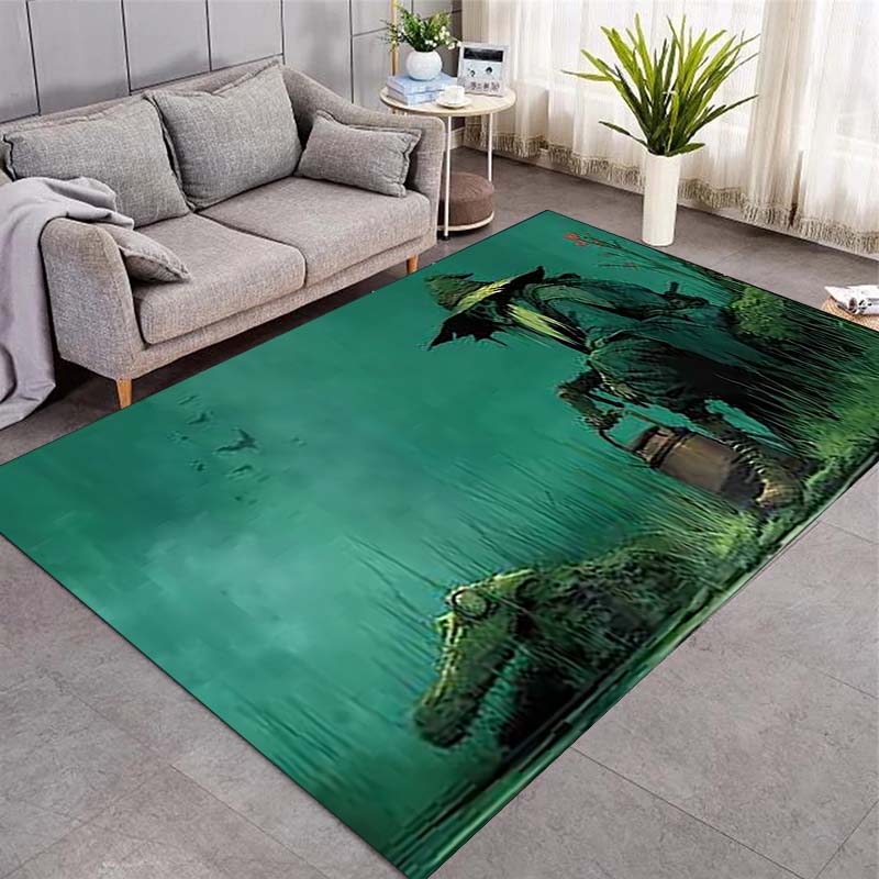 Vintage Fantasy Fairy Tale Illustration Area Rug Non‑Slip Floor Mat Carpet for Living Room Bedroom Home Interior Decoration
