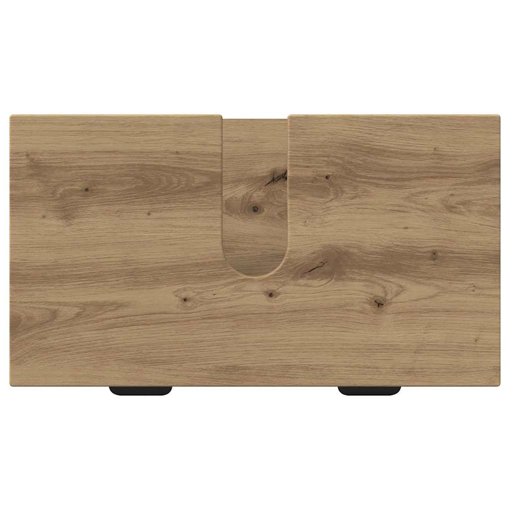 Bathroom Furniture Set 2 pcs Artisan Oak Plywood and Metal
