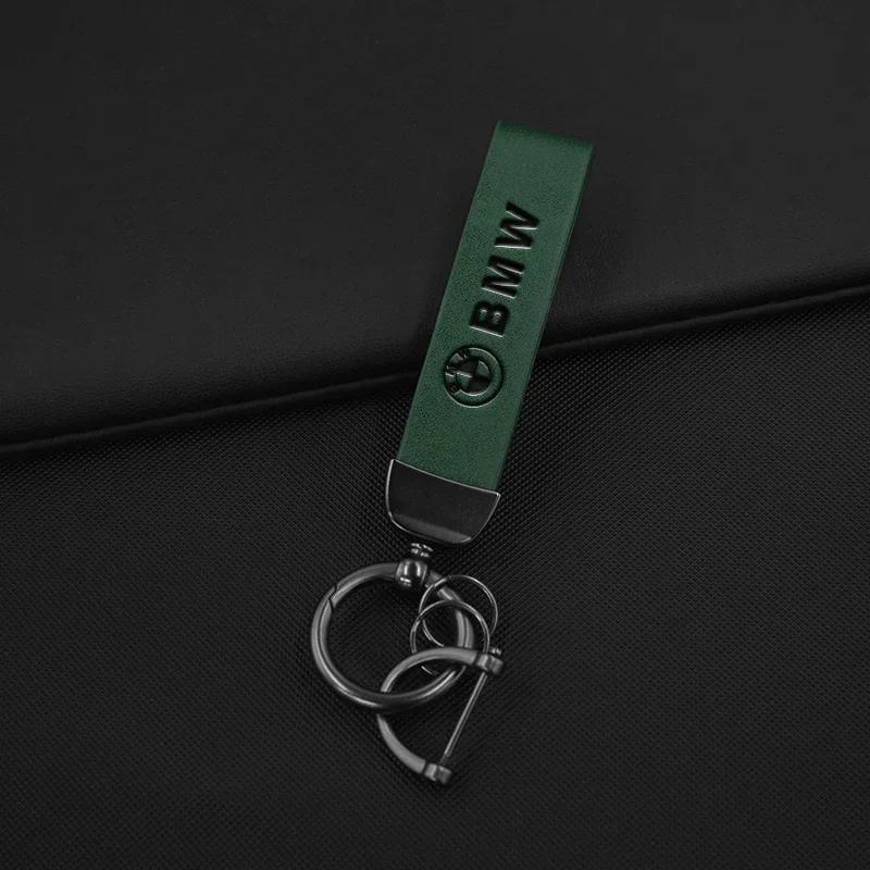 

2025 Car LOGO Keychain Leather Keyring Key Chain For BMW F30 F10 E90 F20 E46 E60 E70 E39 E36 E87 X7 E92 E91 E28 X3 X1 X2 X5 for BMW