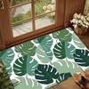 Tropical Plant Palm Leaf Monstera Print Pattern Floor Mat Kitchen Bathroom Carpet Room Entrance Home Decor Door Rug Boho Nordic